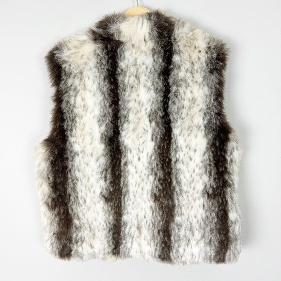 Preston & York Faux Fur Vest Jacket Fall Winter Size Large Women's - Picture 3 of 4